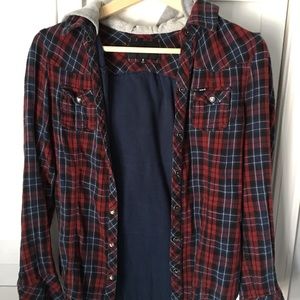Hurley flannel shirt